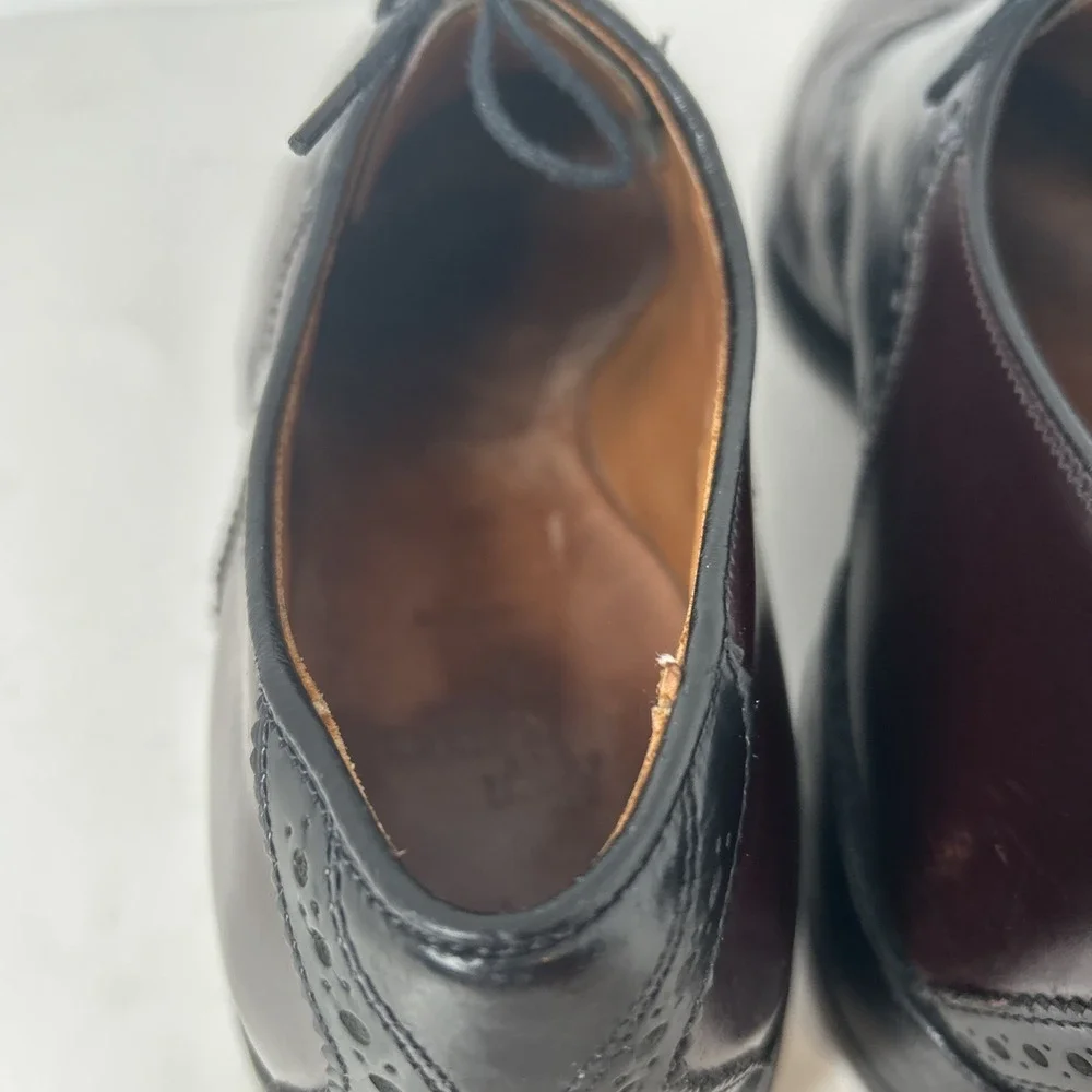 Allen Edmonds Shelton Burgundy‎ / Black  Oxford Dress Shoes US 11 C